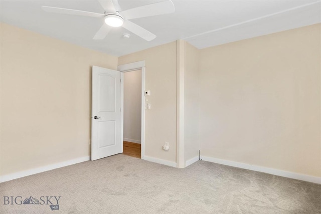510 Flathead Ave, Bozeman, MT 59715 - carpeted spare room with a ceiling fan, baseboards, and a smoke detector