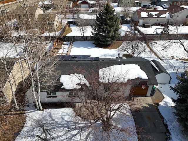 510 Flathead Ave, Bozeman, MT 59715 - snowy aerial view featuring a residential view
