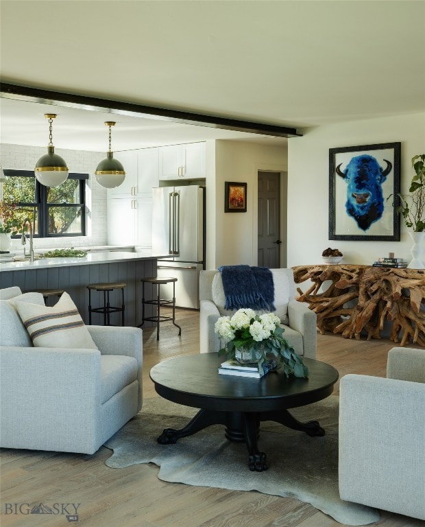 7980 Balsam, Bozeman, MT 59718 - living room with light wood-style flooring