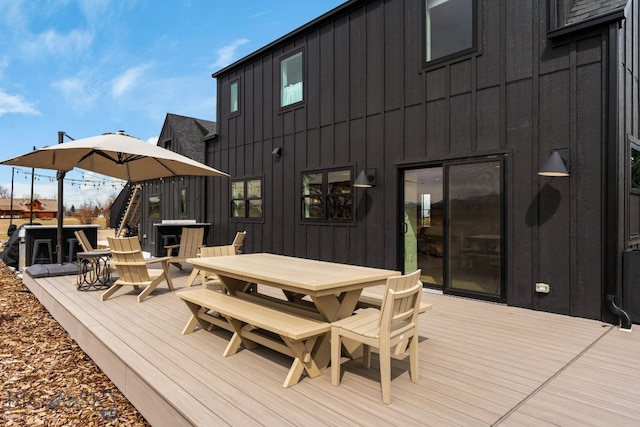 7980 Balsam, Bozeman, MT 59718 - deck with outdoor dining area