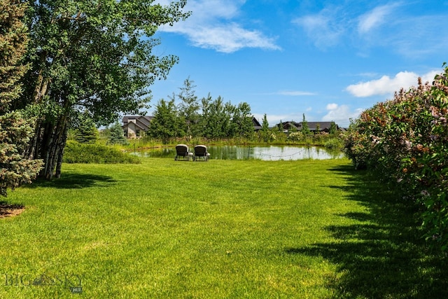 7980 Balsam, Bozeman, MT 59718 - view of grassy yard with a water view