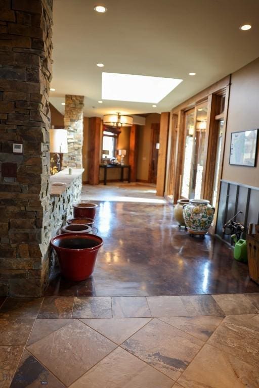 201 Cotton Willow, Melrose, MT 59743 - hallway with recessed lighting