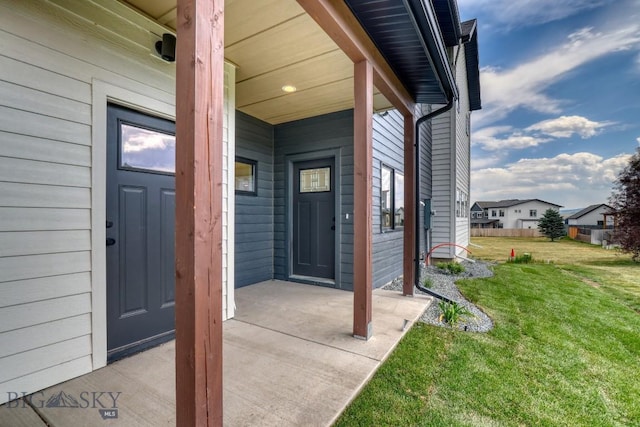 1104 Ridgeview Trl, Livingston, MT 59047 - property entrance featuring a lawn and a porch