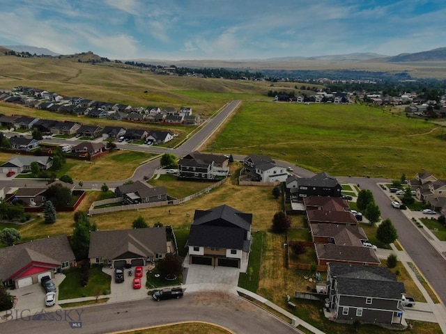 1104 Ridgeview Trl, Livingston, MT 59047 - aerial view of property and surrounding area with nearby suburban area and mountains