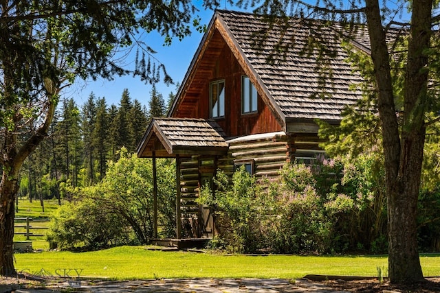 31255 Ninemile Rd, Huson, MT 59846 - view of side of property with log siding