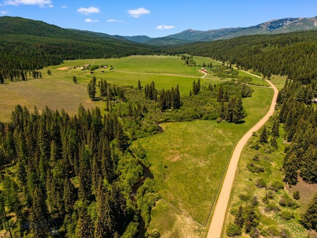 31255 Ninemile Rd, Huson, MT 59846 - bird's eye view of a heavily wooded area and a mountain backdrop