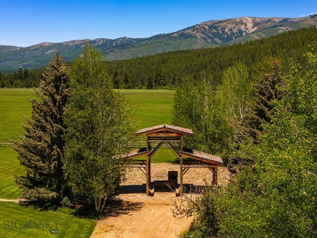 31255 Ninemile Rd, Huson, MT 59846 - view of mountain background featuring a heavily wooded area