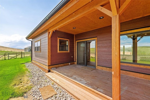49 Wild Rye Pl, Three Forks, MT 59752 - view of wooden terrace