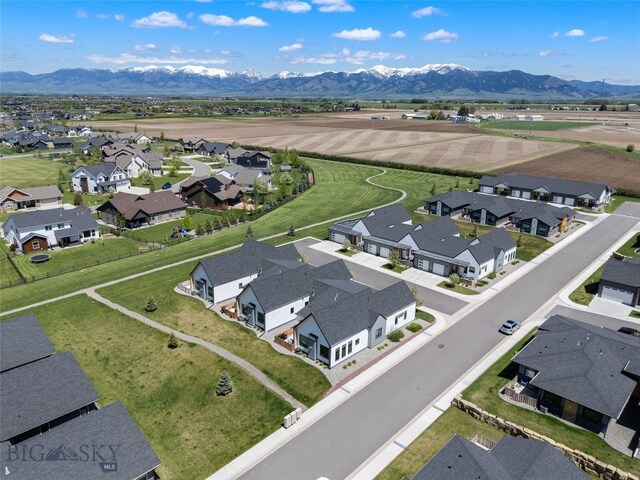 104 Albrey Trl Unit C, Bozeman, MT 59718 - aerial view of residential area featuring a mountain backdrop