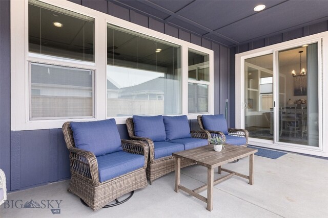 1502 Cyril Way, Belgrade, MT 59714 - view of patio / terrace with outdoor lounge area
