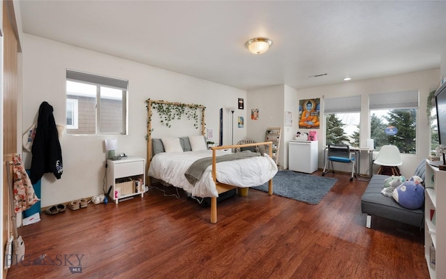 1719 W Kagy, Bozeman, MT 59715 - bedroom featuring fridge and wood finished floors