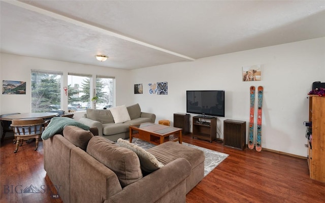 1719 W Kagy, Bozeman, MT 59715 - living area with wood finished floors