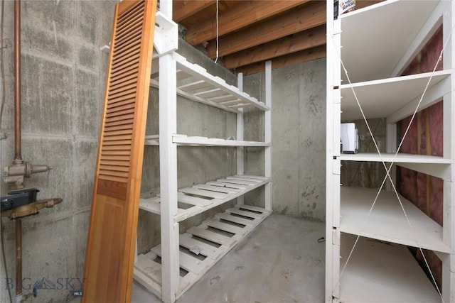 view of basement