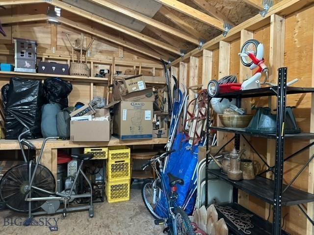 view of storage