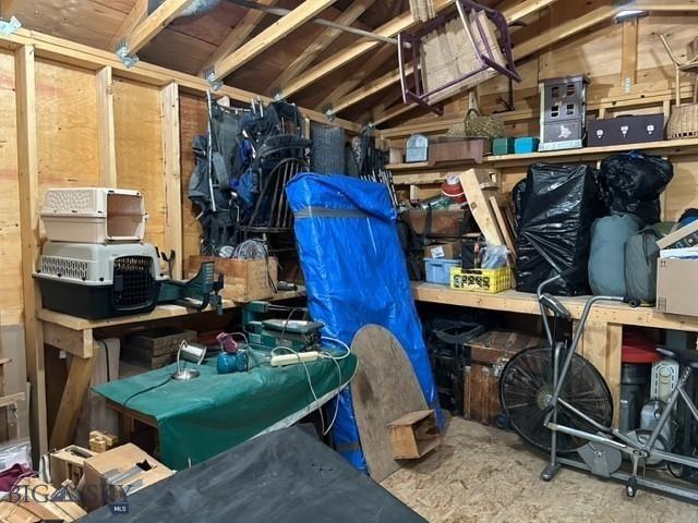 view of storage