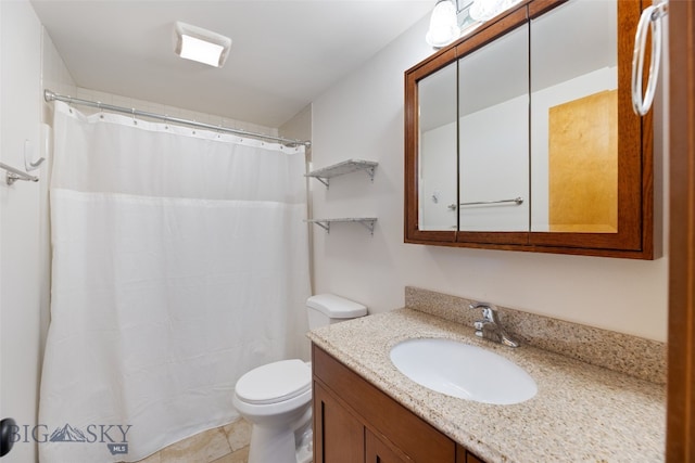 211 N Yellowstone Ave, Bozeman, MT 59718 - bathroom featuring vanity, toilet, and a shower with shower curtain