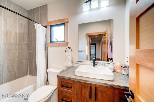 251 Fawn Mdw, Manhattan, MT 59741 - bathroom with vanity, toilet, and shower / tub combo
