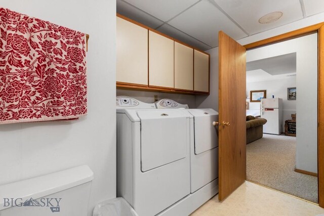 490 Secretariat Cir, Belgrade, MT 59714 - laundry area with separate washer and dryer and cabinet space