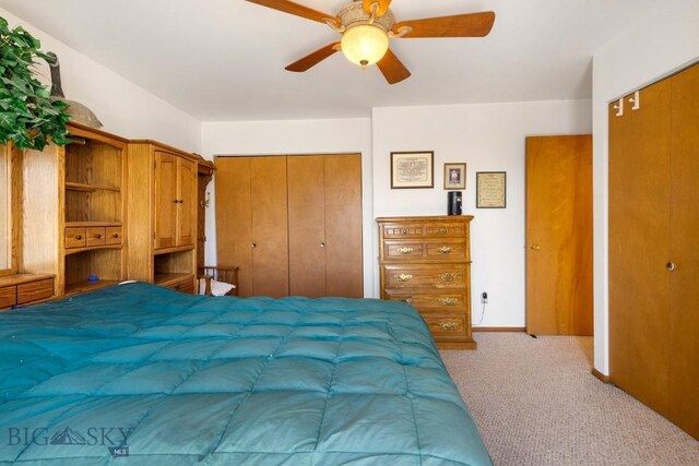 490 Secretariat Cir, Belgrade, MT 59714 - carpeted bedroom with a ceiling fan