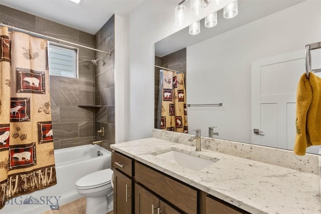 1510 Deadwood Loop, Belgrade, MT 59714 - bathroom with vanity, shower / bath combo, and wood finished floors