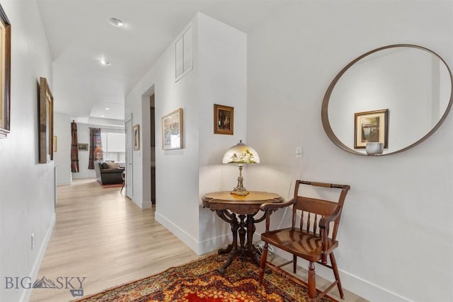 1510 Deadwood Loop, Belgrade, MT 59714 - hallway with light wood-style floors and recessed lighting