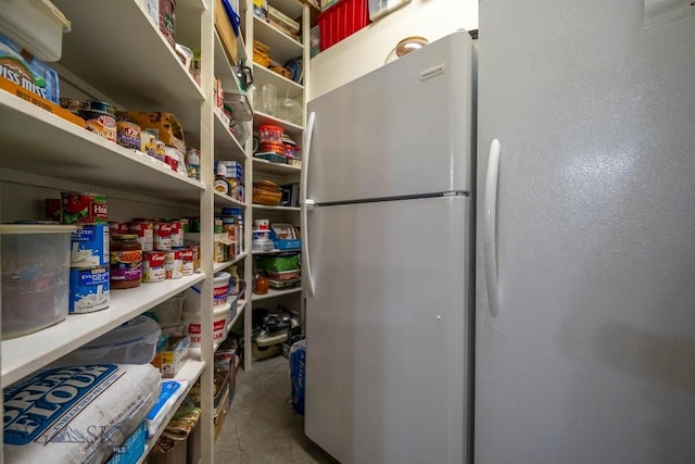 view of storage area