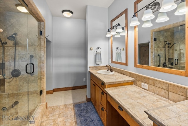 2430 Two Gun White Calf Rd, Big Sky, MT 59716 - full bath featuring double vanity and a stall shower