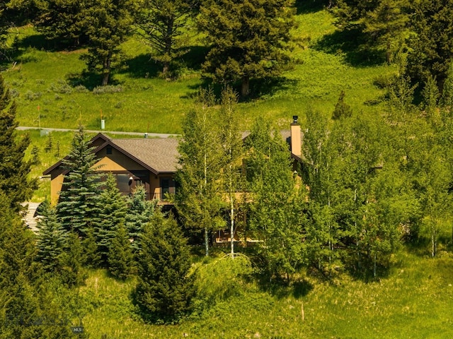 2430 Two Gun White Calf Rd, Big Sky, MT 59716 - view from above of property