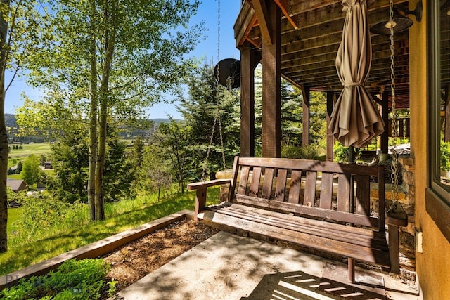 2430 Two Gun White Calf Rd, Big Sky, MT 59716 - view of wooden terrace