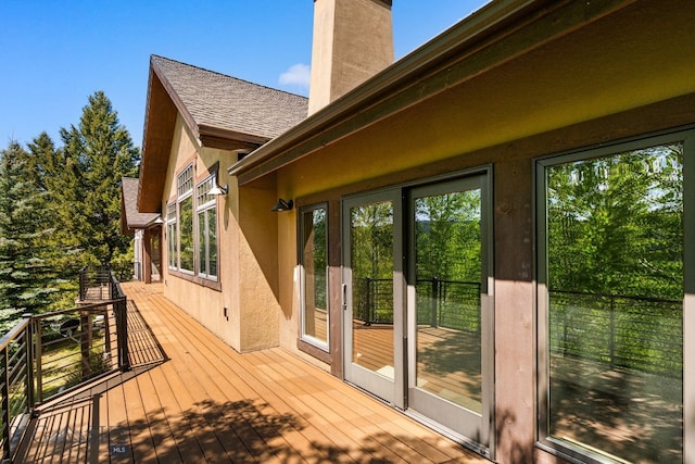 2430 Two Gun White Calf Rd, Big Sky, MT 59716 - view of wooden deck