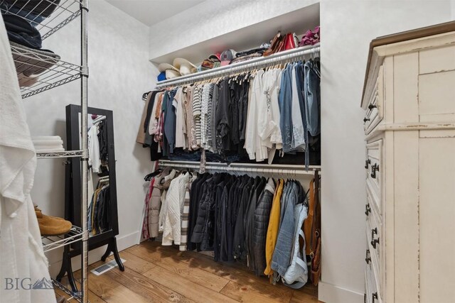 992 Deer Haven Dr, Deer Lodge, MT 59722 - walk in closet featuring wood finished floors