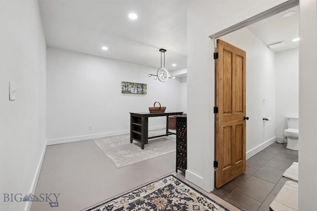 992 Deer Haven Dr, Deer Lodge, MT 59722 - hall featuring recessed lighting and baseboards