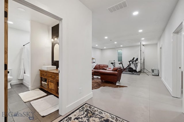 992 Deer Haven Dr, Deer Lodge, MT 59722 - hallway featuring recessed lighting and baseboards