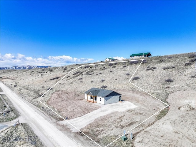 bird's eye view featuring a rural view