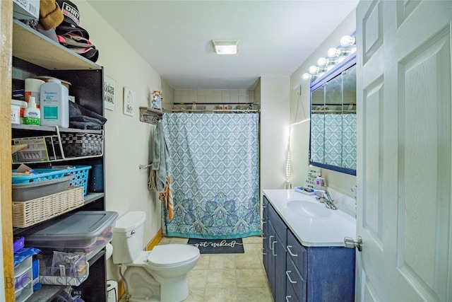 1916 S Jackson, Butte, MT 59701 - full bathroom with toilet, curtained shower, and vanity