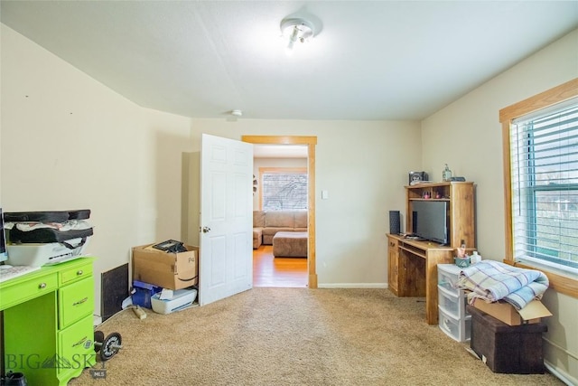 1916 S Jackson, Butte, MT 59701 - home office with baseboards and carpet flooring