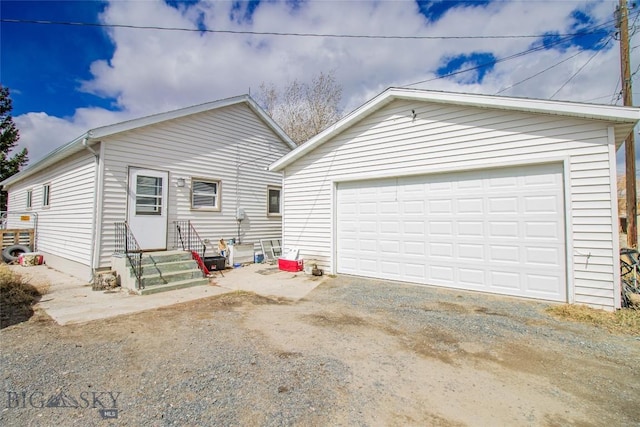 1916 S Jackson, Butte, MT 59701 - view of front facade with a garage and an outbuilding