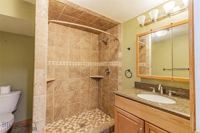 1916 S Jackson, Butte, MT 59701 - full bath with toilet, tiled shower, and vanity