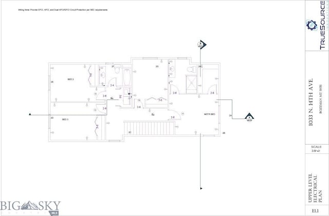 1033 N 14th, Bozeman, MT 59715 - view of floor plan / room layout