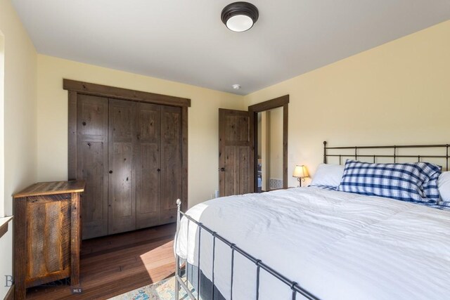 9 Cedar Ct, Ennis, MT 59751 - bedroom featuring wood finished floors and a closet