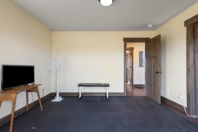 9 Cedar Ct, Ennis, MT 59751 - workout area with baseboards and electric panel