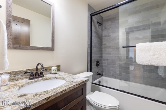 9 Cedar Ct, Ennis, MT 59751 - full bath featuring shower / bath combination with glass door and vanity