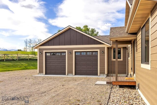 9 Cedar Ct, Ennis, MT 59751 - garage featuring driveway