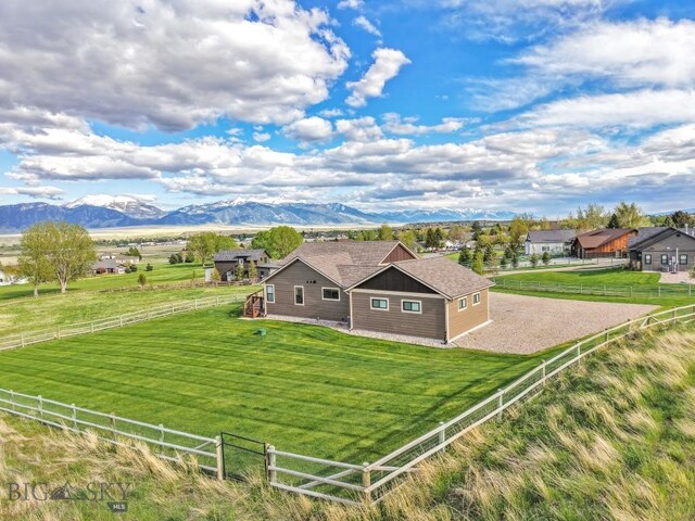 9 Cedar Ct, Ennis, MT 59751 - view of front facade with a mountain view