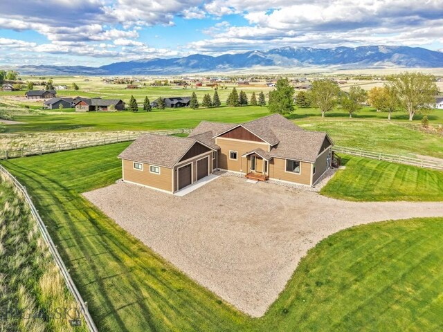 9 Cedar Ct, Ennis, MT 59751 - view from above of property with a mountainous background