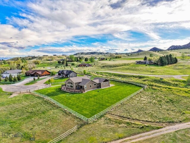 9 Cedar Ct, Ennis, MT 59751 - aerial view of sparsely populated area with mountains