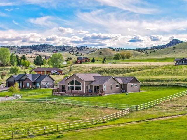 9 Cedar Ct, Ennis, MT 59751 - overview of rural landscape with a pastoral area and a mountainous background