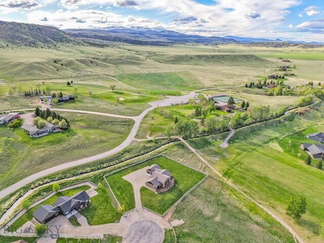 9 Cedar Ct, Ennis, MT 59751 - aerial view of property and surrounding area with mountains