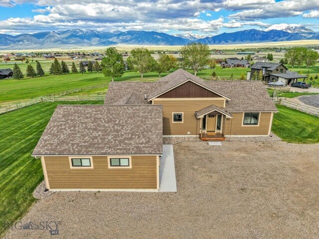 9 Cedar Ct, Ennis, MT 59751 - view of front facade with a mountain view