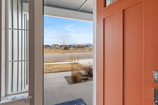 view of doorway to outside